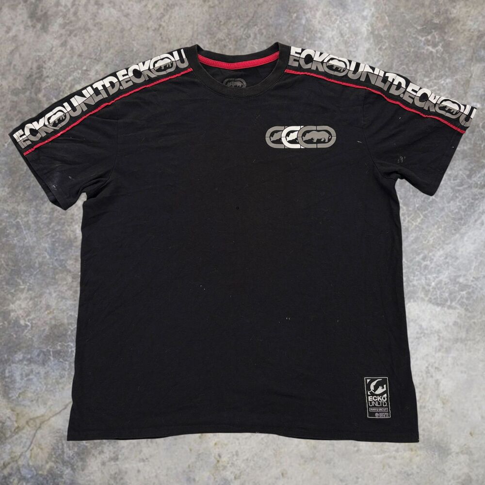 Ecko Unltd Unlimited Tripiped T shirt Men's Large Short Sleeve Casual Y2K style